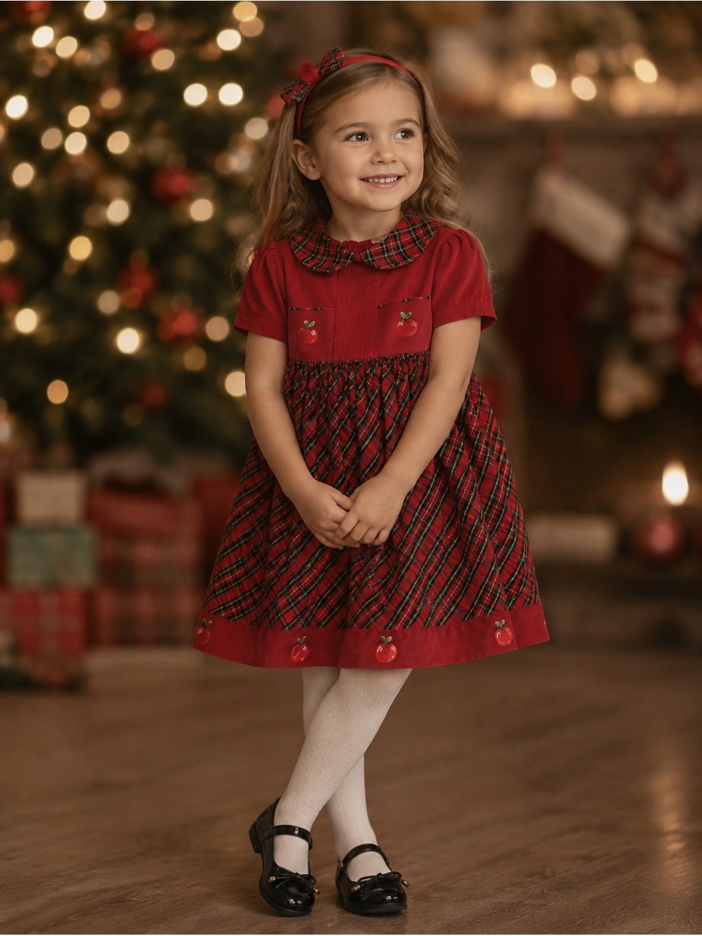 Girls vintage b.t. dress. Size 4/5. Excellent condition. Holiday, plaid.